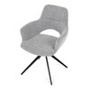 Jídelní židle, šedá, látka, DCH-D1320 GREY2