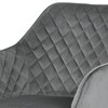 Jídelní židle, šedá, sametová látka, DCH-425 GREY4