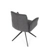 Jídelní židle, šedá, látka, DCH-D1328 GREY2