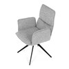 Jídelní židle, šedá, látka, DCH-D1328 SIL2