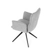 Jídelní židle, šedá, látka, DCH-D1328 SIL2