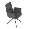 Jídelní židle, šedá, látka, DCH-D1328 GREY2
