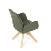 Jídelní židle, zelená, látka, DCH-C2148 GRN2