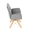 Jídelní židle, šedá, látka, DCH-C2148 SIL2