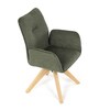 Jídelní židle, zelená, látka, DCH-C2148 GRN2