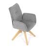 Jídelní židle, šedá, látka, DCH-C2148 SIL2