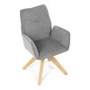 Jídelní židle, šedá, látka, DCH-C2148 SIL2