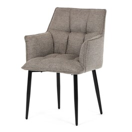 Jídelní židle, béžová, látka, DCH-J2139 LAN2