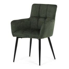 Jídelní židle, zelená, látka, DCH-P3146 GRN2