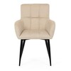 Jídelní židle, béžová, látka, DCH-P3146 CRM2