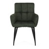Jídelní židle, zelená, látka, DCH-P3146 GRN2