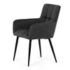 Jídelní židle, šedá, látka, DCH-P3146 GREY2