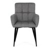 Jídelní židle, šedá, látka, DCH-P3146 SIL2