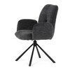 Jídelní židle, černá, látka, DCH-D1330 BK2