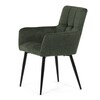 Jídelní židle, zelená, látka, DCH-P3146 GRN2