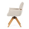 Jídelní židle, béžová, látka, DCH-D1348 CRM2