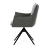 Jídelní židle, šedá, manšestrová látka, DCH-D1345 GREY2