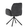 Jídelní židle, černá, látka, DCH-D1330 BK2