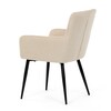 Jídelní židle, béžová, látka, DCH-P3146 CRM2