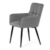 Jídelní židle, šedá, látka, DCH-P3146 SIL2