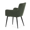 Jídelní židle, zelená, látka, DCH-P3146 GRN2