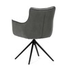 Jídelní židle, šedá, manšestrová látka, DCH-D1345 GREY2