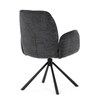 Jídelní židle, černá, látka, DCH-D1330 BK2