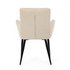 Jídelní židle, béžová, látka, DCH-P3146 CRM2