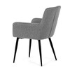 Jídelní židle, šedá, látka, DCH-P3146 SIL2