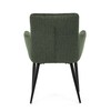 Jídelní židle, zelená, látka, DCH-P3146 GRN2