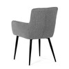 Jídelní židle, šedá, látka, DCH-P3146 SIL2