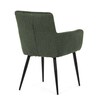 Jídelní židle, zelená, látka, DCH-P3146 GRN2