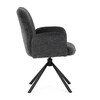 Jídelní židle, černá, látka, DCH-D1330 BK2