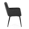 Jídelní židle, šedá, látka, DCH-P3146 GREY2