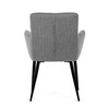 Jídelní židle, šedá, látka, DCH-P3146 SIL2