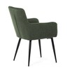 Jídelní židle, zelená, látka, DCH-P3146 GRN2