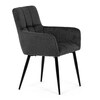 Jídelní židle, šedá, látka, DCH-P3146 GREY2