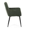 Jídelní židle, zelená, látka, DCH-P3146 GRN2