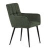 Jídelní židle, zelená, látka, DCH-P3146 GRN2
