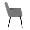 Jídelní židle, šedá, látka, DCH-P3146 SIL2