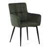 Jídelní židle, zelená, látka, DCH-P3146 GRN2