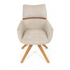 Jídelní židle, béžová, látka, DCH-D1348 CRM2