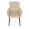 Jídelní židle, béžová, látka, DCH-P3146 CRM2