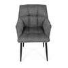 Jídelní židle, šedá, látka, DCH-J2139 GREY2