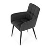 Jídelní židle, šedá, látka, DCH-P3146 GREY2