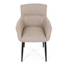 Jídelní židle, béžová, látka, DCH-J2159 CRM2