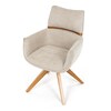 Jídelní židle, béžová, látka, DCH-D1348 CRM2