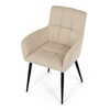 Jídelní židle, béžová, látka, DCH-P3146 CRM2
