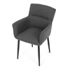 Jídelní židle, šedá, látka, DCH-J2159 GREY2