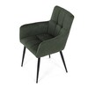 Jídelní židle, zelená, látka, DCH-P3146 GRN2